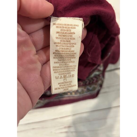 Free People XS Oversized Embriodered Tunic Boho Bohemian Western - Picture 10 of 11